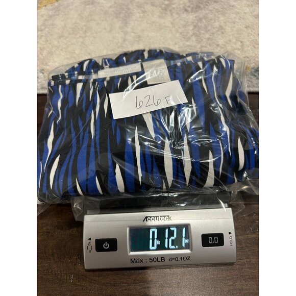 Worthington Long Sleeve Blouse Blue White Plus Sz 2X Abstract Print Stretch - Picture 11 of 11